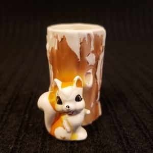 Vintage Kitchy Squirrel Trinket Dish
